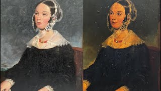 Oil painting restoration compilation [upl. by Gardol523]