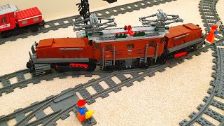 Lego crocodile train 10277 is meeting Lego crocodiles [upl. by Iatnahs250]