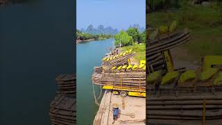 Truck unloading raft into river [upl. by Karon]