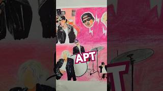 Drawing APT rosesarerosie amp brunomars drawing art apt blackpink rosé aptchallenge [upl. by Banerjee]