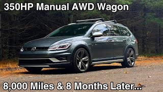 IS38 VW Golf Alltrack Review  8 Months amp 8000 Miles Later  POV Drive [upl. by Sibella272]