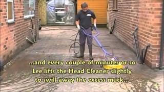 Cleaning Block paving Driveway sealing pressure jet washing Liverpool Wigan Manchester Warrington [upl. by Yllut]