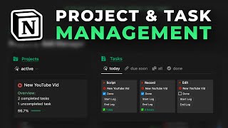 How To Build A Simple Project amp Task Manager In Notion [upl. by Charley494]