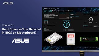 How to Fix Hard Drive cant be Detected in BIOS on Motherboard  ASUS SUPPORT [upl. by Stormy707]