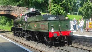 GWR no 7812 Erlestoke Manor coupling to formation at Byshops Lydeard [upl. by Nedrob104]