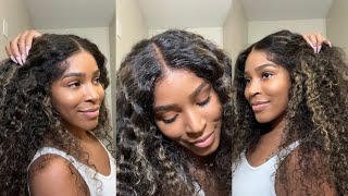 MOST NATURAL CURLY HAIR  EASY INSTALL  HERMOSA HAIR [upl. by Onin]