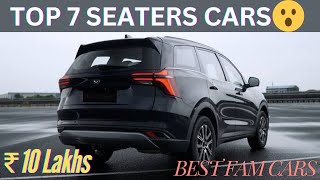 Best 5 Family Cars  7 seaters Cars Under 10 Lakhs [upl. by Steinway69]