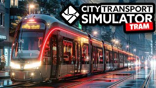 City Transport Simulator Tram 03  Mit dem R22b durch die Nacht [upl. by Anaic]