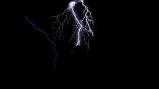 LIGHTNING black screen background video thundering [upl. by Neff889]