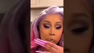 Stan Twitter Cardi B eating cvm and saying oh my god so creamy 🤤 Fake not real [upl. by Morissa343]