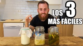 3 Fermentos En Casa Kefir Chucrut y Pepinillos [upl. by Healy120]