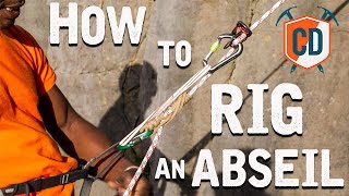 How To Set Up An Abseil  Climbing Daily Ep1545 [upl. by Hgielsa934]