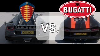 KOENIGSEGG AGERA RS VS BUGATTI CHIRON ACCELERATION BATTLE 0400 KMH  Forza Horizon 5 [upl. by Roche664]