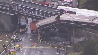 Deadly Amtrak train derails in Washington state [upl. by Nrojb]