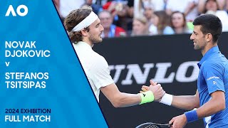 Novak Djokovic v Tsitsipas Full Match  Australian Open 2024 Exhibition [upl. by Lizette]