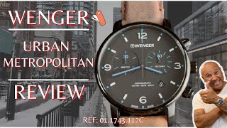 WENGER URBAN METROPOLITAN SWISS WATCH REVIEW REF 011743112C AFFORDABLE QUARTZ CHRONOGRAPH [upl. by Lamont]