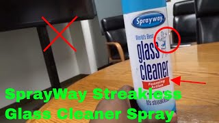 ✅ How To Use SprayWay Streakless Glass Cleaner Spray Review [upl. by Ecnarrat]