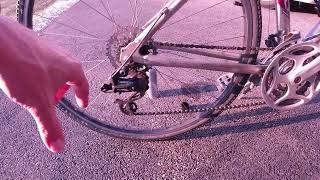 Sagging Bike Chain Easy Fix No reverse pedal [upl. by Lissner]