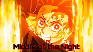 Demon Slayer  Middle of the Night CapCut Tanjiro Kamado [upl. by Artkele175]