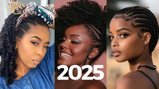 Hottest Natural hair styles  Black women natural styles  4C braids [upl. by Obla]