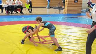 Wrestling  Ringen 47 H Wittwer Gedenkturnier Jugend C 31 kg Freestyle Hahn  Meye [upl. by Orgalim]