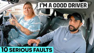 A Terrifying Driving Test  10 Serious Faults [upl. by Ardelia920]