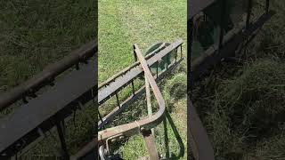 Raking 2nd Cut Hay shorts shortvideo raking hay [upl. by Suhsoj]