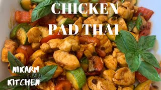 Chicken pad Thai recipe  Easy pad Thai recipe  Healthy Chicken Pad Thai [upl. by Sheng]