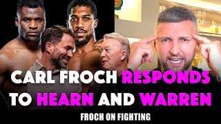 Carl Froch responds to Eddie Hearn and Frank Warren “cash grab” comments [upl. by Sawyere]