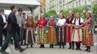 hungarian flash mob in nyc [upl. by Llenrad107]