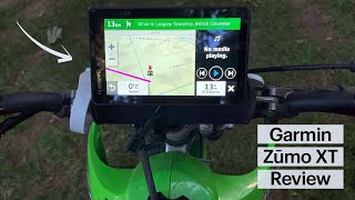 Garmin Zūmo XT AllTerrain Motorcycle GPS Navigator Review [upl. by Aniraad678]