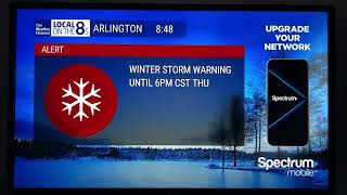 Winter Storm Landon Local on the 8s for Dallas TX  232022 [upl. by Fotina39]