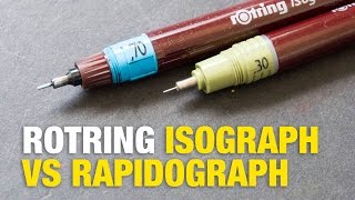 Rotring Rapidograph vs Isograph [upl. by Ehttam463]