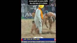 Jassa patti vs sonu delhi jassa patti win kushti dangal shorts kushti [upl. by Jaquelin]