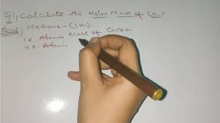 Calculate Molar Mass of CH4 Methane  Intermediate chemistry  TOSS chemistry toss neet shorts [upl. by Bow]