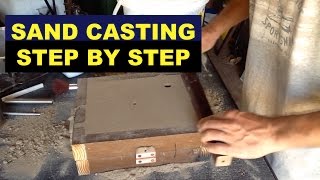 SAND CASTING LESSON FOR BEGINNERS  STEPBYSTEP  A 3rd HAND  MSFN [upl. by Esilec]