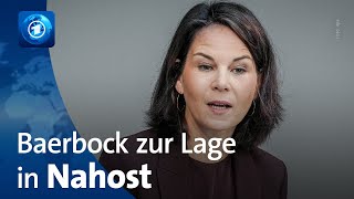 Bundesaußenministerin Baerbock im tagesthemenInterview [upl. by Perceval]