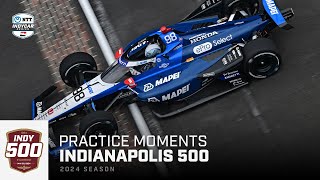 Top moments from opening practice for 2024 Indianapolis 500  Extended Highlights  INDYCAR [upl. by Toffey312]