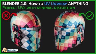 Blender 40 How to UV Unwrap Anything [upl. by Enyrhtak]