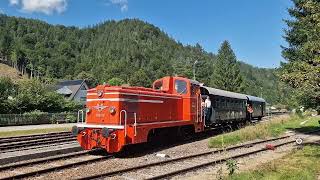 Abfahrt des Sonderzug 4 am 18082024 in Hohenberg [upl. by Nerak]