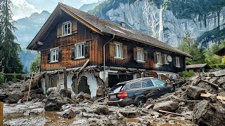 SWITZERLAND  A VILLAGE DESTROYED BY INUNDATIONS  FATAL DISASTER IN SWITZERLAND [upl. by Ellimak]