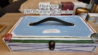 Diptyque 2024 Summer Calendar Limited Edition Unboxing [upl. by Elwira]