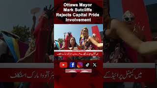 Ottawa Mayor Mark Sutcliffe Rejects Capital Pride Involvement news99hdofficial [upl. by Ahtekahs]