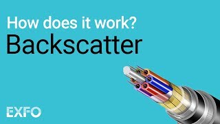 Backscatter  EXFOs Animated Glossary of Fiber Optics [upl. by Rodoeht]