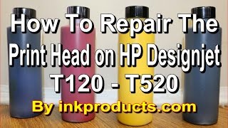 How to repair the print head on HP Designjet T120 T520 [upl. by Changaris]