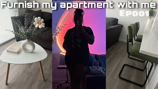 Furnishing my apartment aesthetic finds organizing etc Turning my apartment into a home ep001 [upl. by Aicileb]