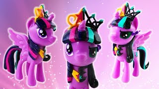 Twivine Sparkle and Twilight Sparkle Split Pony Transformation My Little Pony Custom [upl. by Loutitia685]