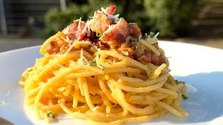 How to Make Original Carbonara the Real Italian Way The Best Pasta Recipe Ever [upl. by Jinny]