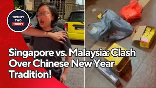 Resident In Malaysia Shows Singapore Neighbour’ Ranting Over Noise From Firecrackers [upl. by Aisatana]