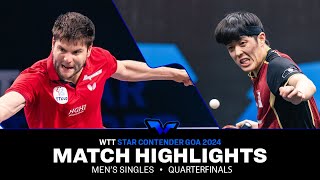 Dang Qiu vs Dimitrij Ovtcharov  MS QF  WTT Star Contender Goa 2024 [upl. by Kacerek]